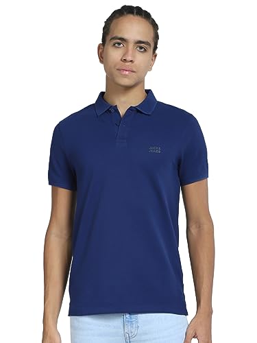 Image of Jack & Jones Slim Fit T-Shirt(12250244 Blue Depths L)
