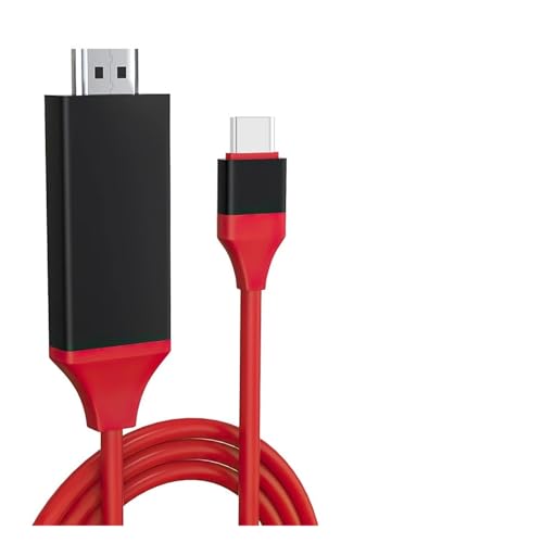 4K 30Hz �~���[�����O�A�_�v�^�[�P�[�u���AMacBook �ɑΉ��AiPhone�AiPad �m�[�g�p�\�R���ɑΉ� 2M 6.56Ft �v���O�A���h�v���C Type-C To HDTV