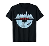 Chicago House Music DJ Raver Vinyl Skyline Retro Vintage T-Shirt