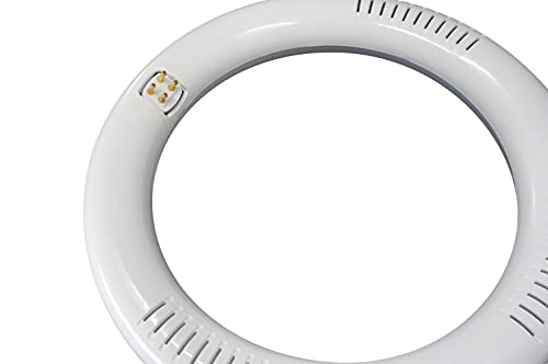 Nyll - 12 Inch/ 12" Plug & Play T9 Circline Led Lamp - Daylight (6000K) Circular Bulb Directly Relamp 32 Watt Fluorescent Bulb Fc12T9/D, Fcl32 (Without Rewiring Or Modification) - Ballast Required! #TOP1