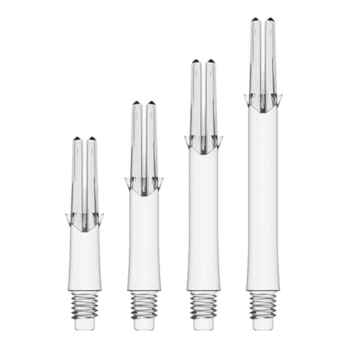 LSTYLE Dart Shafts | Clear | Long 330 | 1 Set (3 Shafts) | for Soft Tip & Steel Tip Darts