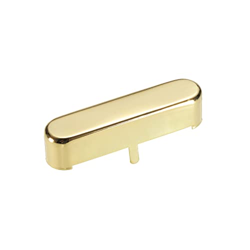 PATIKIL Guitar Neck Pickup Cover TL Style Metal Neck Pickup Cover for Electric Guitar Golden, 65*14.5*15.2mm