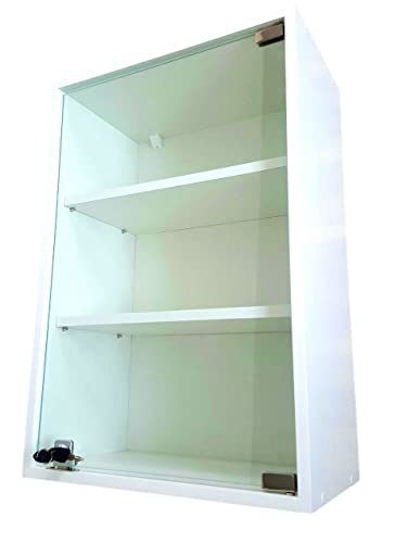 Vitrine Suspensa Prateleira em MDF 64x44x25 Branca