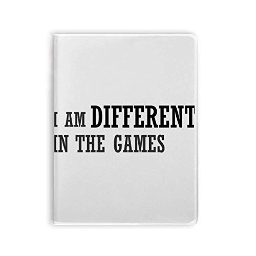 Carnet de notes I Am Different in The Games, fini les pages arrachées avec ce cahier souple