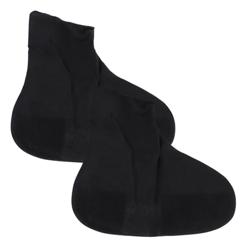 Cubrecalzado impermeable para ciclismo, protector de botas elástico y reutilizable, color negro, talla 41-45