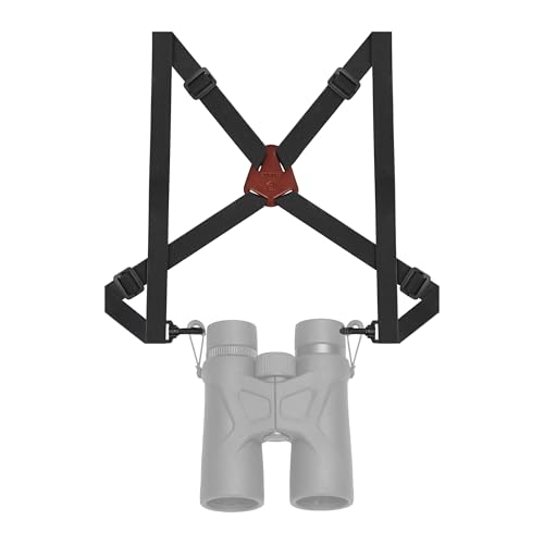 FANAUE Binocular Harness Strap, Adjustable Chest Strap for Hunters Photographers and Golfers, Birding Cross Binocular Straps Harness, Fits for Carrying Cameras, Rangefinders