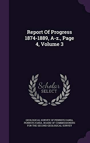 Report Of Progress 1874-1889, A-z., Page 4, Volume 3