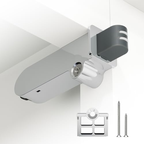 Premium Plastic Soft Close Cabinet Damper (10 Pack) - Cosycove Hardware Anti-Slam Adjustable Damping Fits Face Frame/Frameless Cabinets with Hidden Hinges Polished Nickel