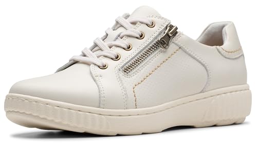 Clarks Collection Women's Caroline Janna Sneaker, White, 6.5 W US by Clarks - Used condition - CA$59.24