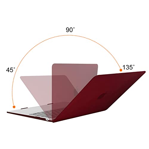 Image of MOSISO Compatible with MacBook Air 13 inch Case 2022 2021 2020 2019 2018 Release A2337 M1 A2179 A1932 Touch ID, Plastic Hard Shell Cover Compatible with MacBook Air 13.3 inch Case, Marsala Red