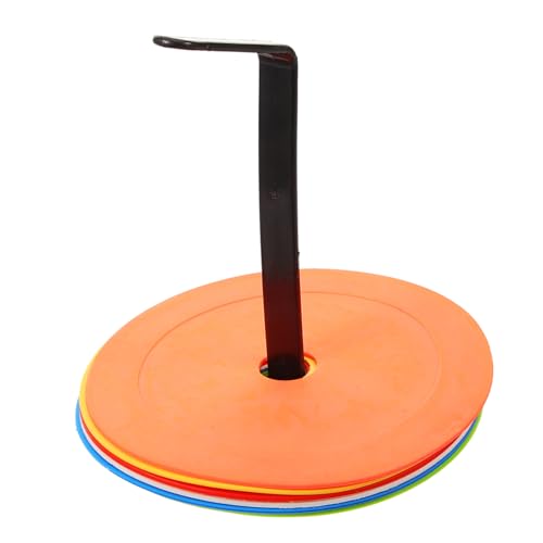 balacoo Set of 10 Soccer Marker Disks Sturdy Plastic Training Markers for Football and Soccer Fields Pe Material Fade and Break Resistant
