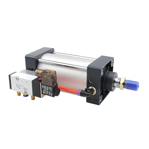 Vérin pneumatique alésage 50 sans fuite avec électrovanne DC24