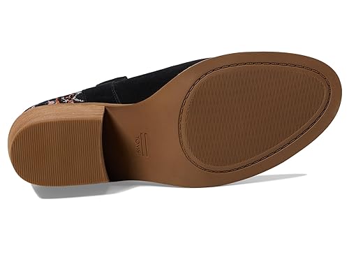 TOMS Constance Black Suede/Global Woven 8 B (M)3