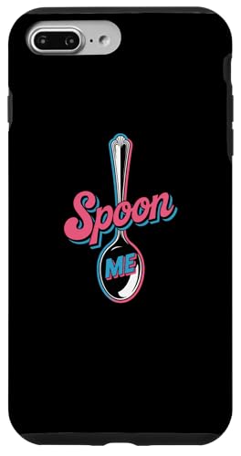 Funny Spoons ȃOtBbN t@j[Xv[ Ƃ킴Xv[ Me X}zP[X iPhone 7 Plus/8 Plus p