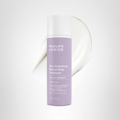 Paula’s Choice Retinol Skin-Smoothing Body Lotion Treatment, Body Cream with Shea Butter, Vitamin C & E Lotion, All Skin Types, Anti-Aging Body Moisturizer, Reduce Dryness, Fragrance-Free, 4oz