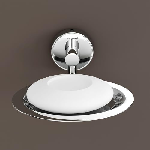 Image of Plantex (Primax) Stainless Steel Soap Holder for Bathroom /Soap Stand /Soap Dish /Soap Storage /Bathroom Accessories - Brezza (Chrome)