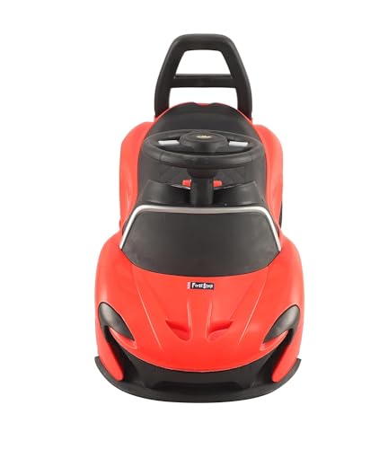 Image of JoyRide Spider Car with Music & LED Light, Ride on for Baby with Backrest, Under Seat Storage & Big Wheels, Ride on for Kids 1 to 3 Years Upto 25 Kgs RED