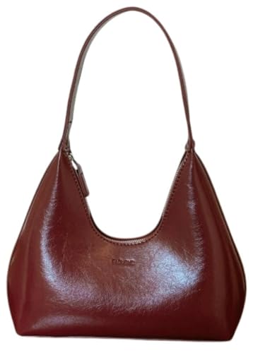 Women’s Spacious Simple Tote Bag PU Leather Hobo Purse with Top Handle Chic Designer Crossbody Bag for Fall Winter