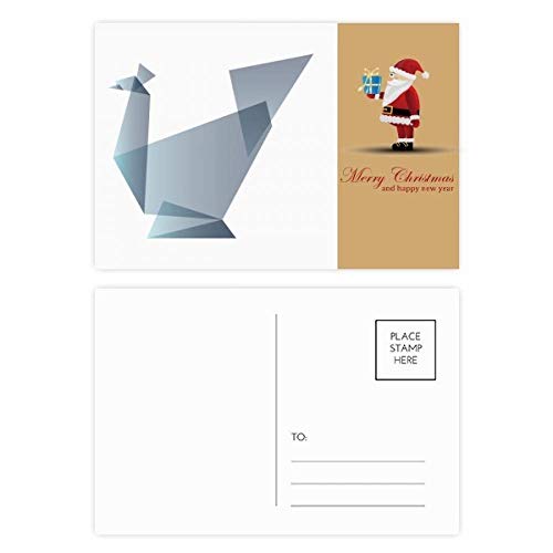 Cartes postales paon Origami lot de 20 correspondance loisirs créatifs