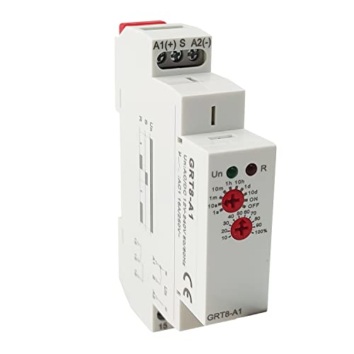 Relais temporisé retardé rail DIN compact multi-tension 16A