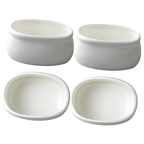 ABOOFAN 4pezzi Contenitore in Ceramica Per Bustine Di Tè Scatola Di Conservazione Per Bustine Di Zucchero Design Semplice e Pratico Adatto Per Organizzare Capsule Tè e Zucchero