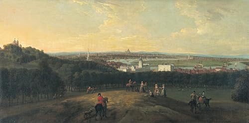 Tableau Londres Peter Tillemans 60x90cm vintage pour mur de chambre
