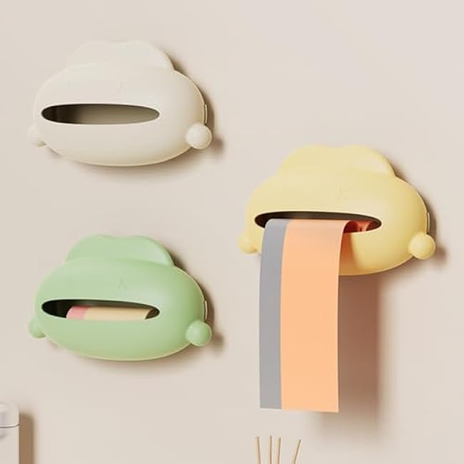 Plastic Bag Holder,Creative Kitchen Grocery Plastic Bag Holder and Dispenser,Wall Mounted Storage Bag Dispenser (Grey)