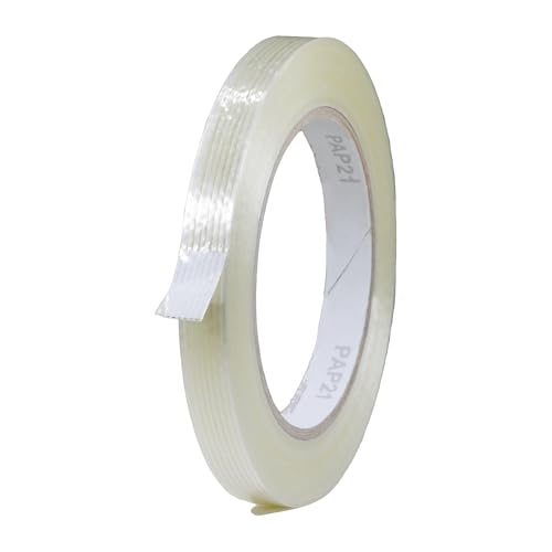 GGR Supplies FIL-795 Mono/Uni-Directional Fiberglass Reinforced Super Resistant Heavy Duty Commodity Grade Filament Strapping Tape: 1/2 in. Wide x 60 yds. (5.5 Mil)