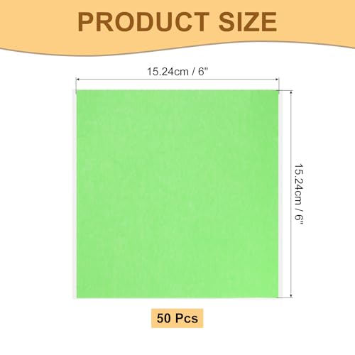 Image of Masking Tape Green Painters Tape Paper Tape [for Crafts DIY Walls Painting Packing Automotive Home Decoration Teaching]- 6x6 Inch /50 Sheets