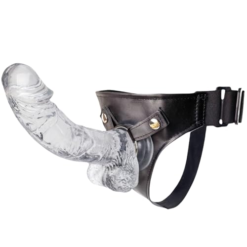 Strap On Dildo Imbracatura Strap-On per Coppie Uomo Donna Pene Realistico in Silicone Indossabile Plug Anale Giochi per Adulti Sesso Coppia SM Lesbiche Stimolazione del Punto G Bondage Sex Toy, XL