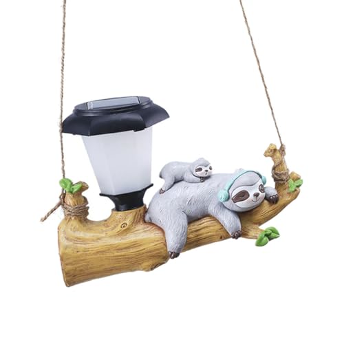 Lampe solaire extérieure paresseux déco pour un cadeau de balcon