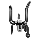 Partidor de leña Cortadora de leña pequeña for uso doméstico, ligera, portátil, con ruedas, fácil mover. Corta