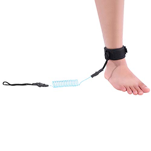 TIKATARER Surfboard Leash, Paddleboard Accessories PU and Neoprene Surf Leash Surf Leash Surfing Accessories with 5mm PU Cord for Surfboard