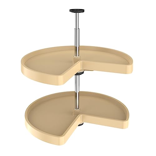 Image of REV-A-SHELF Value Line Polymer Kidney 2-Shelf Lazy Susans for Corner Base Cabinets