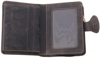 Miniatura 3 de VISCONTI Hunter 715 Bow - Cartera plegable para hombre con cremallera en piel aceitada, Marrón, Billetera plegable de cuero aceitado