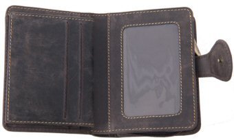 Visconti Hunter 715 Mens Bifold Wallet with Zippered Coin Purse in Oil Leather (Brown)3