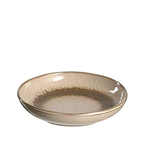 Leonardo Matera Tiefer Keramik-Teller, Spülmaschinengeeignet Mit Glasur, Runder Steingut, Ø 20,7 cm Beige, 018536