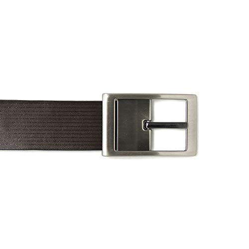 Cinto Dupla Face Stripes - Preto/Mouro - Tam 90 Cm