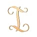 UNFINISHEDWOODCO Single Vine Unfinished Monogram "I" Decorative Letter, 13-Inch