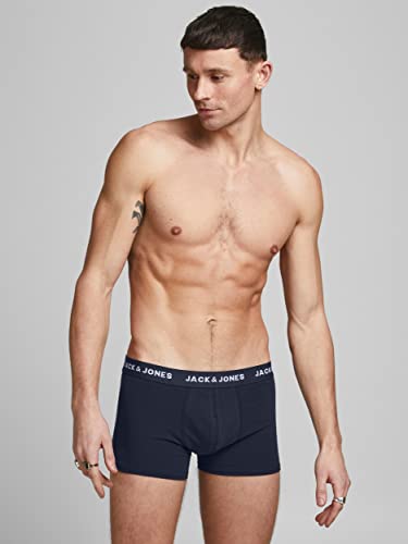 Jack & Jones Herren Jacsolid Trunks 10 Packs Boxershorts, 10x Navy Blazer ,S 5