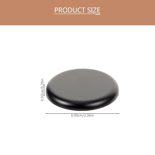 TOPBATHY Selbstklebende Abdeckkappen FüR BohrlöCher 2 StüCk Runde Kunststoff Abdeckungen FüR WandlöCher Schwarz Wiederverwendbar