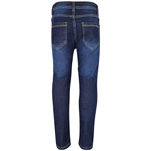 Girls Stretchy Embroidered Denim Jeans Faded Fashion Jeggings Comfort Skinny Pants Stylish Age 5-13 Years2