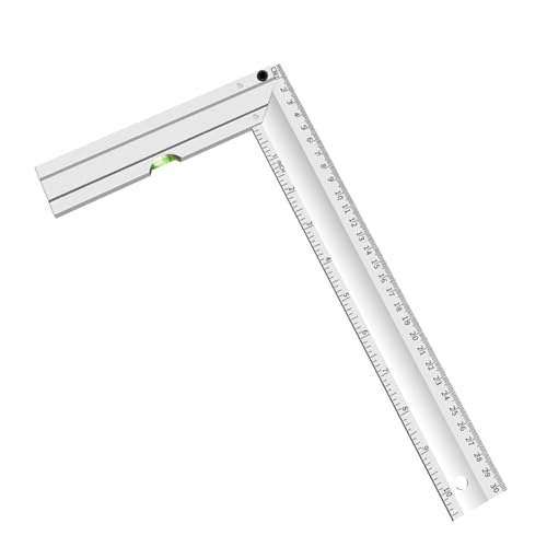 305mmメタルスピリットレベルと測定スケールの正方形の正確な角度の正確なワークショップアプリケーションの正確な測定機器を試してください正確な測定機器