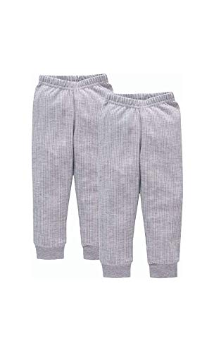 Image of NEVA Kids (Baby Boys & Girls) Winter Thermal Lower.Its a Bottom Body Warmer in Grey Color.It is A 2- pc Pack !!