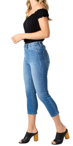 Judy Blue High Waist Cool Denim Pull On Capri3