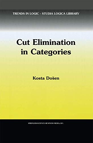 Cut Elimination in Categories: 6 (Trends in Logic)