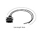 eMagTech 2 Stück 2-poliger Ersatz-Kabelbaumstecker 357972752 Kompatibel mit VW Skoda Seat Male & Female Plug Tail Lead Connector 18 cm Schwarz