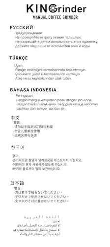 【Eisengrau】KINGrinder K6 Manuelle Kaffeemühle mit 200 einstellbaren Mahlgraden für Aeropress, French Press, Drip, Espresso, 25-35g Fassungsvermögen