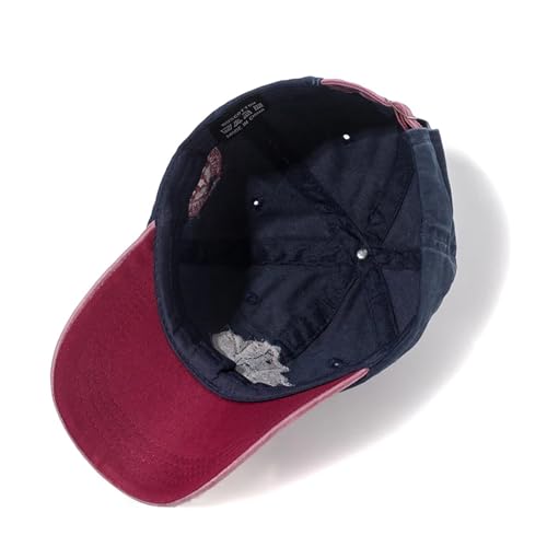 Gorra de béisbol contra el sol de algodón lavado transpirable estilo Canadá 6