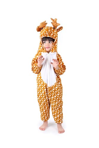Image of BookMyCostume Deer Reindeer Animal Kids Fancy Dress Costume 2-3 years